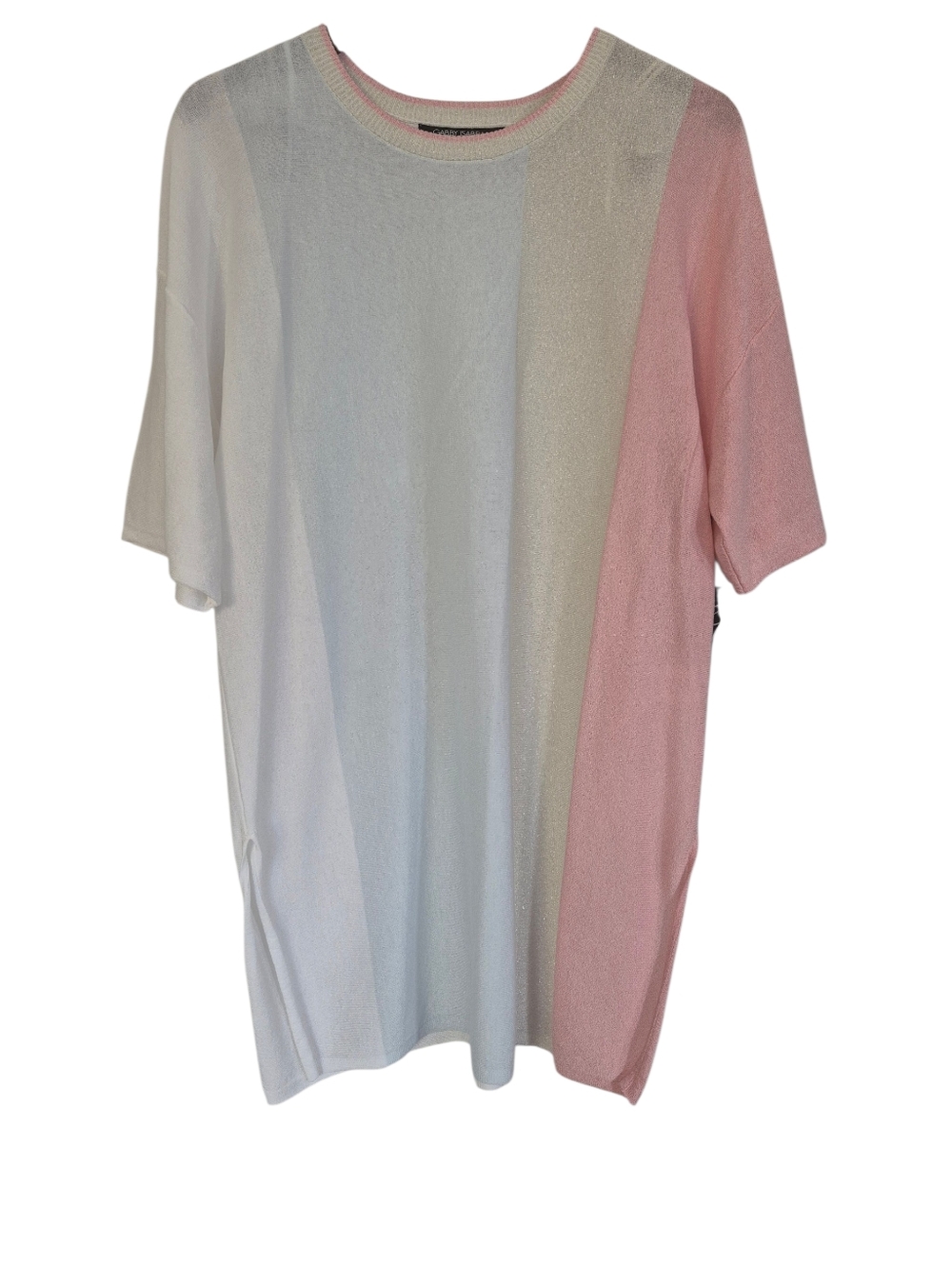 Gabby Isabella Colorblock Knit Tunic Shirt XL